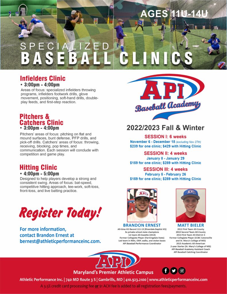 Clinics API Baseball